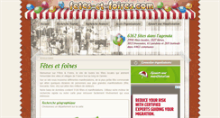 Desktop Screenshot of fetes-et-foires.com